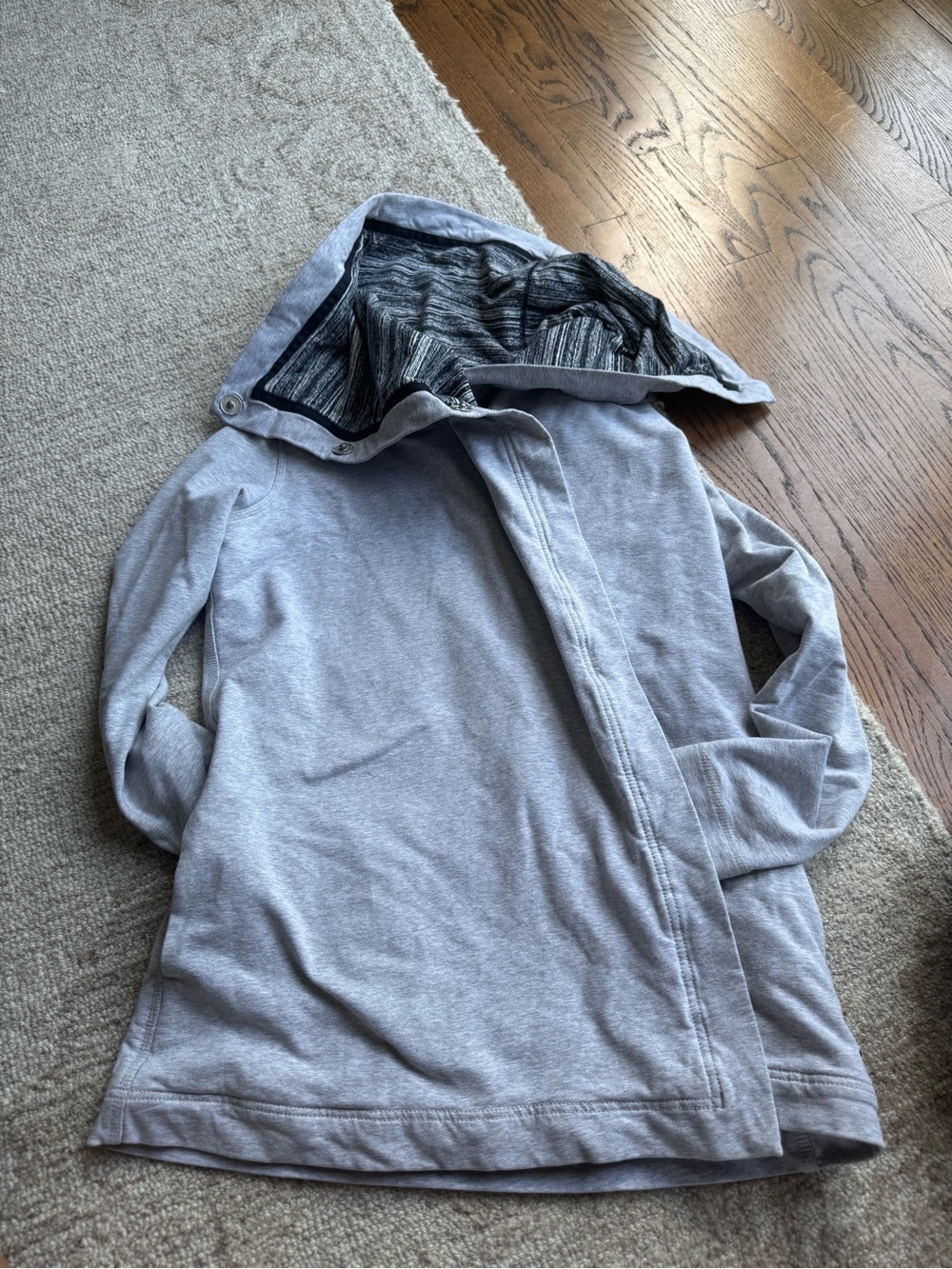 lululemon athletica Light Gray Logo Accent Hoodie